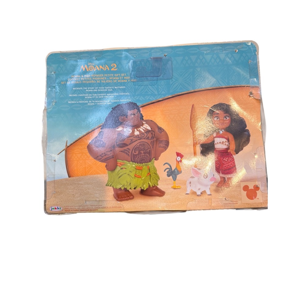 Disney Moana 2 Moana & Maui Voyager Petite Gift Set Jakks Pacific Figures Pua